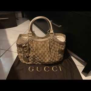 GUCCI sukey medium monogram canvas tote bag